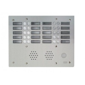 Plaque a.v alu 6mm 4r 20bp - URMET 7774/20