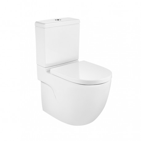 Cuvette de WC au sol MERIDIAN en porcelaine Ronde et Blanche - ROCA A342248000