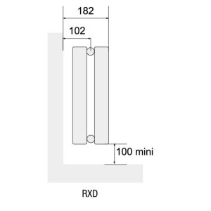 Radiateur chauffage central ACOVA CLARIAN Horizontal Double 2804W RXD04-070-140
