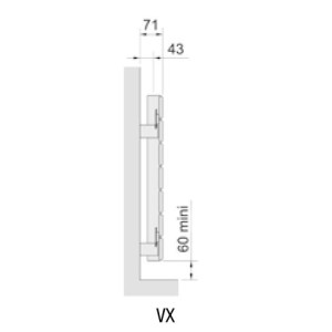Radiateur chauffage central ACOVA - FASSANE horizontal  893W VX-066-120