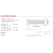 Radiateur chauffage central ACOVA - FASSANE horizontal ailettes  1272W V8LX-059-120