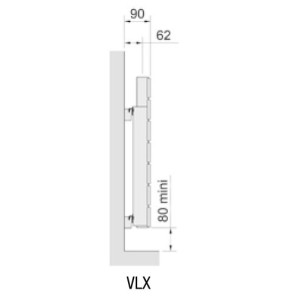 Radiateur chauffage central ACOVA - FASSANE horizontal ailettes  742W V6LX-051-080