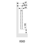 Radiateur chauffage central ACOVA - FASSANE Pack horizontal  987W VSXD-074-080