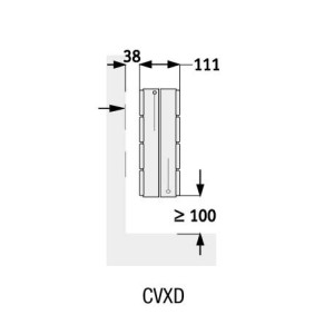 Radiateur chauffage central ACOVA - FASSANE Pack plinthe  228W CVXD-014-080