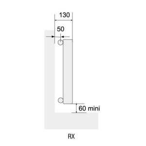 Radiateur chauffage central ACOVA - CLARIAN Horizontal simple 900W RX04-070-080