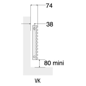 Radiateur chauffage central ACOVA - KEVA horizontal  469W VK-059-060