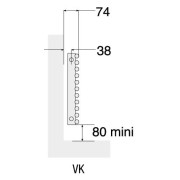 Radiateur chauffage central ACOVA - KEVA horizontal  1095W VK-059-140