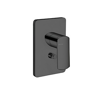 FACADE LAITON MITIGEUR DOUCHE PROFILO 2 SORTIES CHROME BLACK MAT - CRISTINA ONDYNA PF68913