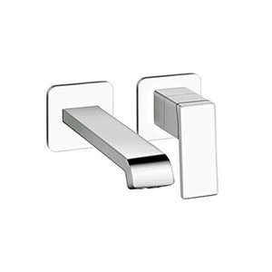 LAVABO MURAL REGULAR QUADRI S 2 TROUS BEC 18 CM CHROME EX QS267 - CRISTINA ONDYNA QS25751