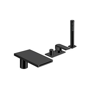 BAIN DOUCHE MURAL PROFILO ENCASTRE 3 SORTIES BLACK MAT - CRISTINA ONDYNA PF18113