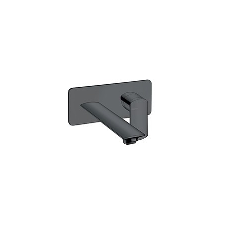 LAVABO MURAL PROFILO  AVEC PLAQUE DROIT BEC 22.5 UP&D BLACK MAT - CRISTINA ONDYNA PF25813