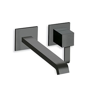 LAVABO MURAL QUADRI 2 TROUS SAILLIE 22.5 CM BLACK MAT EX QM279 - CRISTINA ONDYNA QM25913