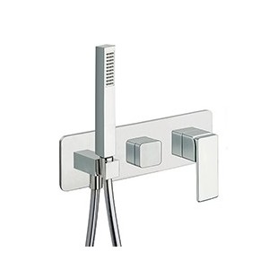 FACADE EXTERNE QUADRI S DOUCHE MURALE 2 SORTIES - CRISTINA ONDYNA QS60251