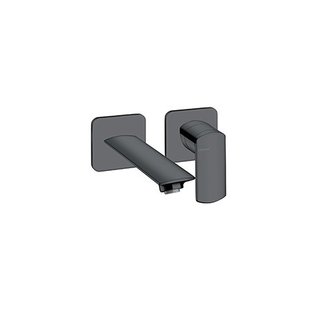 LAVABO MURAL PROFILO  AVEC ROSACE DROIT BEC 18.5 UP&D BLACK MAT - CRISTINA ONDYNA PF25713