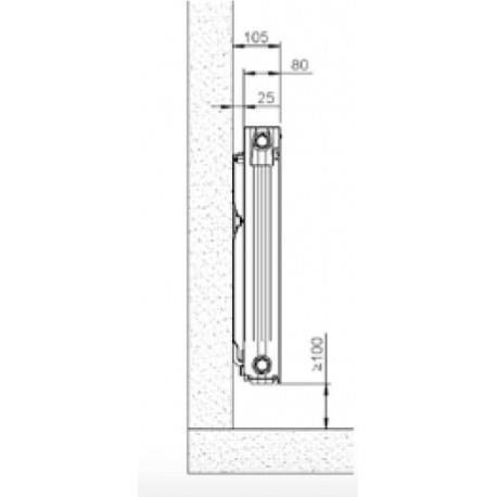 Radiateur electrique Acova ATOLL TECH 500W inertie fluide - TAXT-050-037/F