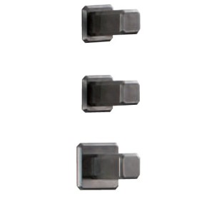 FACADE MITIGEUR THERMO. ENCASTRE ITALY CHR NOIR B. POIGNEE MARQUINIA  - CRISTINA ONDYNA IT77275MQ 