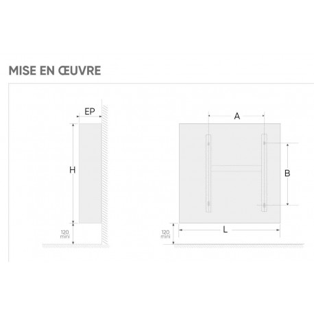 Radiateur chaleur douce ATLANTIC ACCESSIO Digital 2 1000W 524910
