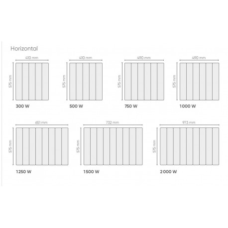Radiateur chaleur douce ATLANTIC ACCESSIO Digital 2 1500W 524915