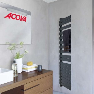 Sèche-serviette Chauffage central ACOVA -  Fassane Spa Twist asymétrique à gauche 429W - FLT081-055
