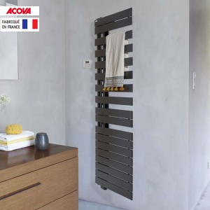 Sèche-serviette ACOVA -  Fassane Spa Twist asymétrique à gauche electrique 1000W - TFLT100-055/GF
