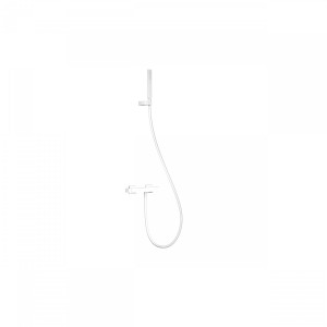 Mitigeur douche Douchette à main anticalcaire avec support orientable et flexible. - TRES 20216701BM Mitigeur douche Douchette à