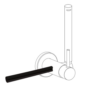 Porte‑serviettes accessoires
180 mm. (pour réf.: 34.123, 34.122, 205.223.01, 205  - TRES 03412401NM Porte‑serviettes accessoires