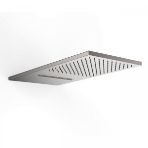 Douches murales acier inoxydable anticalcaire 
2 types de jet (Pluie/Cascade). 2  - TRES 29990301AC Douches murales acier inoxyd