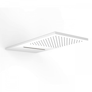 Douches murales acier inoxydable anticalcaire 
2 types de jet (Pluie/Cascade). 2  - TRES 29990301BM Douches murales acier inoxyd