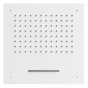 Douche acier inoxydable de tête anticalcaire
2 types de jet (Pluie/Cascade).  - TRES 29995501BM Douche acier inoxydable de tête 