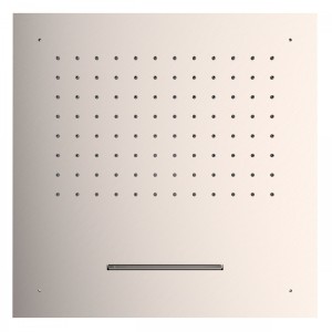 Douche acier inoxydable de tête anticalcaire
2 types de jet (Pluie/Cascade).  - TRES 29995501AC Douche acier inoxydable de tête 