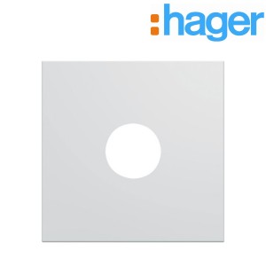 Enjoliveur prise TV  2 modules pure GALLERY HAGER WXD251B