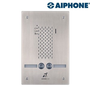 Platine audio encastrée inox 2 BP IP/SIP avec synthèse vocale pictos et boucle magnétique IXSSA2L - AIPHONE 200946