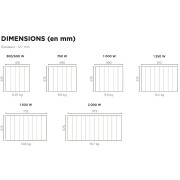 Radiateur électrique à fluide THERMOR 750W BALEARES 2 - 492421