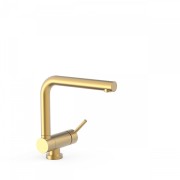 Mitigeur évier rabattable Or Mat TOP TRES COLORS - TRES 030335OM 