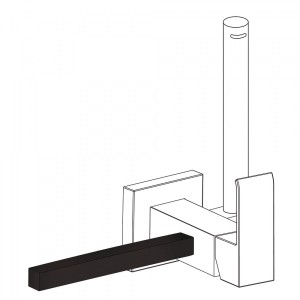 Porte‑serviettes accessoires
180 mm. (pour réf.: 006.123.01.NM, 006.123.02.NM).   - TRES 03412402NM Porte‑serviettes accessoires