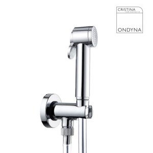 Applique avec douchette WC Chrome  - CRISTINA ONDYNA - WC69051