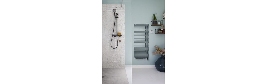 Sèche-serviettes eau chaude soufflant CALA TWIST + AIR