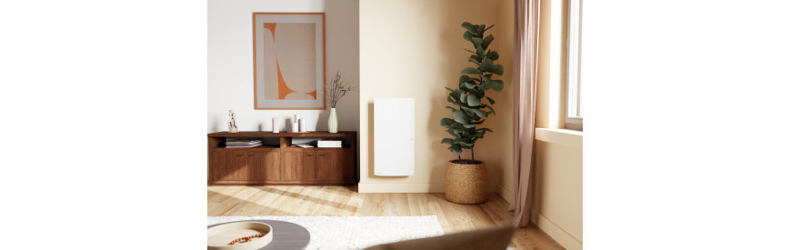 Radiateur vertical inertie connecté à chaleur douce Intuis Novium