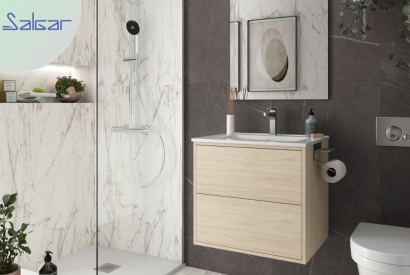 Meubles de salle de bain modernes aux finitions tendances: découvrez OPTIMUS !